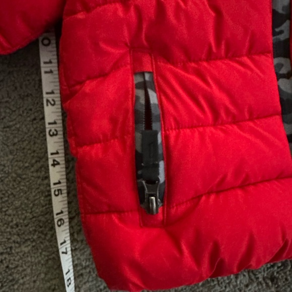 Red Kids Puffer Jacket - Picture 2 of 4